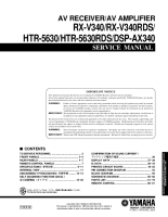 Yamaha RXV-340-RDS - Service Manual 